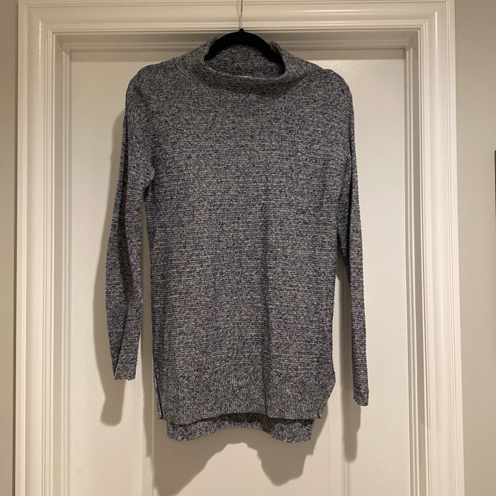 Marled navy sweater
